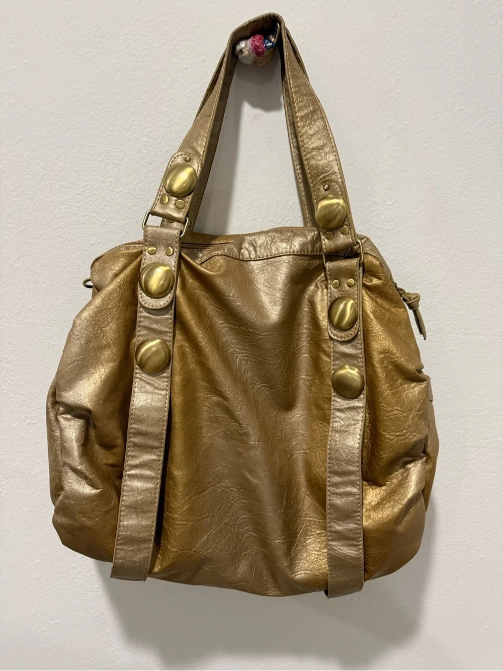 Big Buddha Metallic Gold Ombré Women's Tote Shoulder Bag